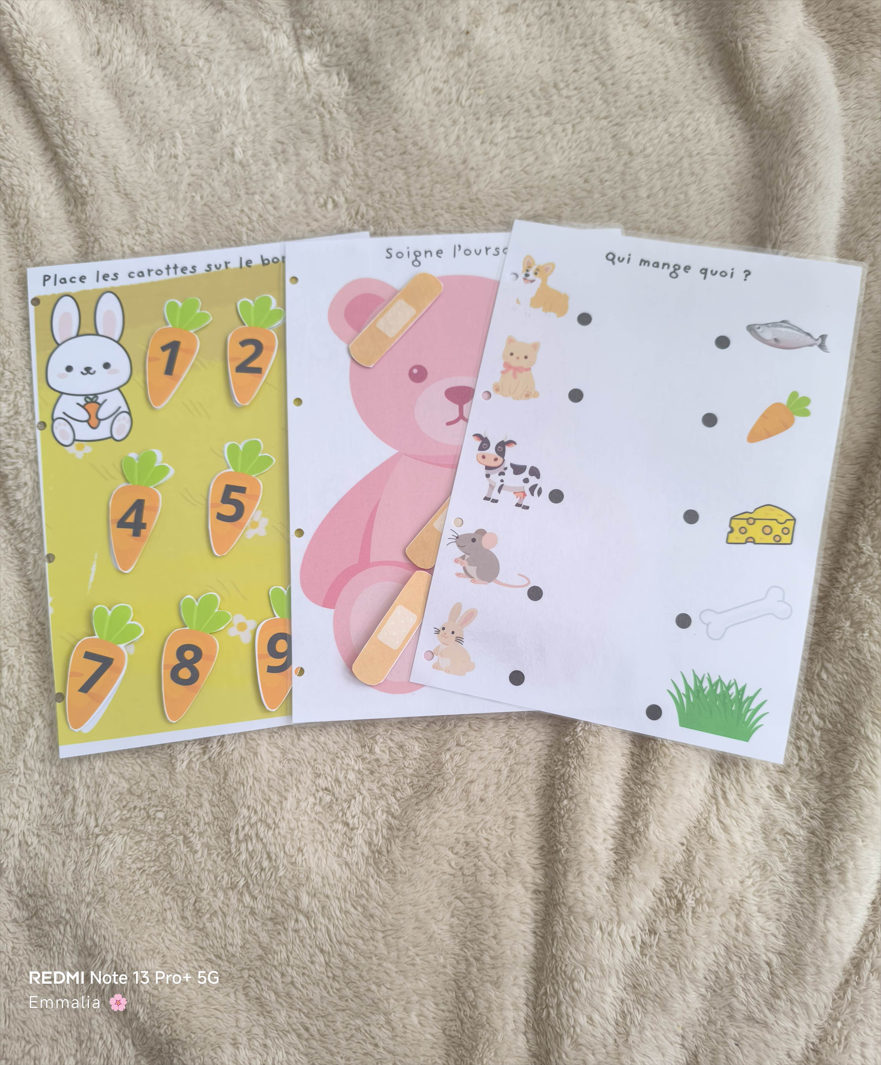 Les fiches d'activités 🖍️