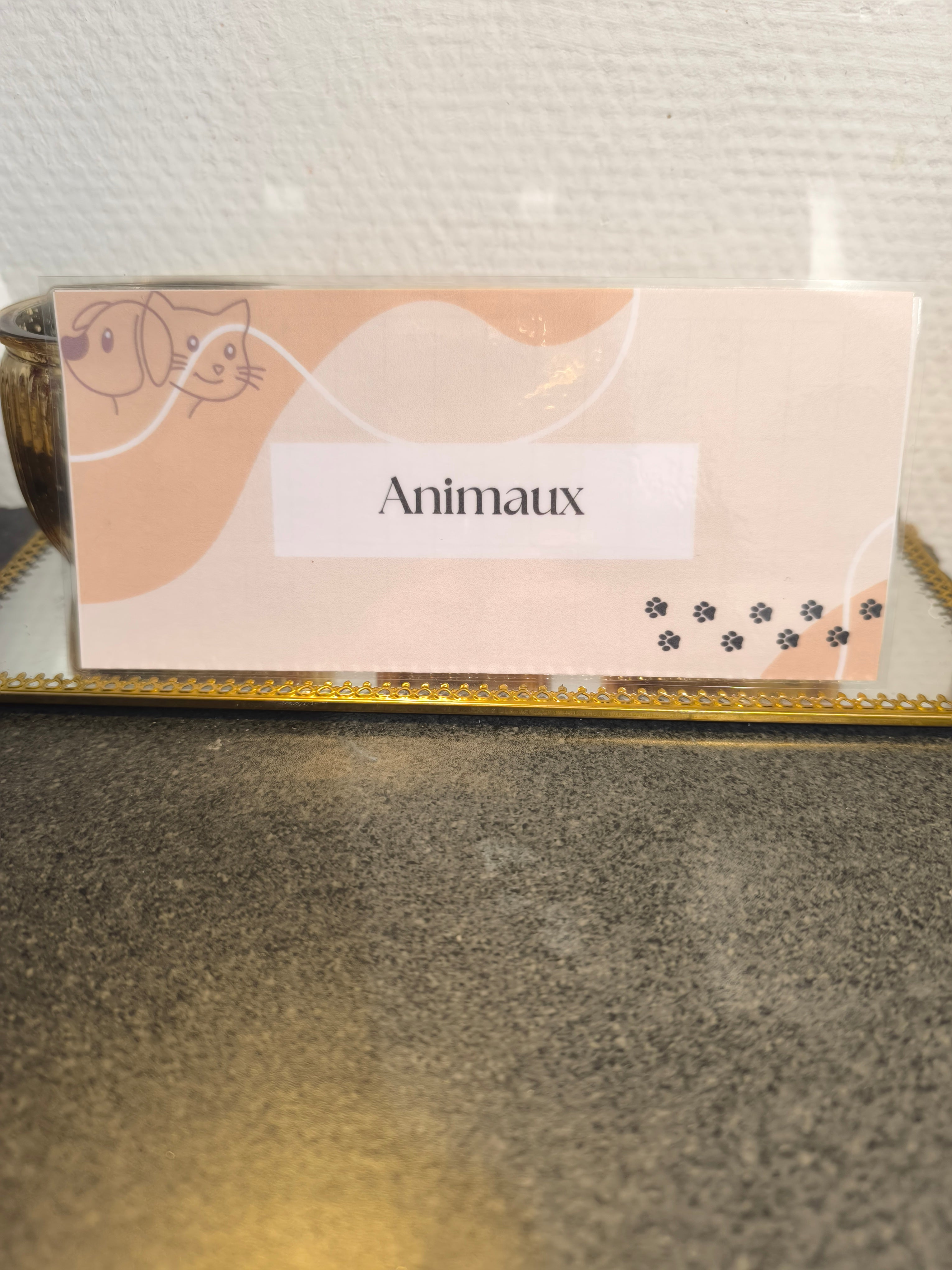 Fiches catégories animaux