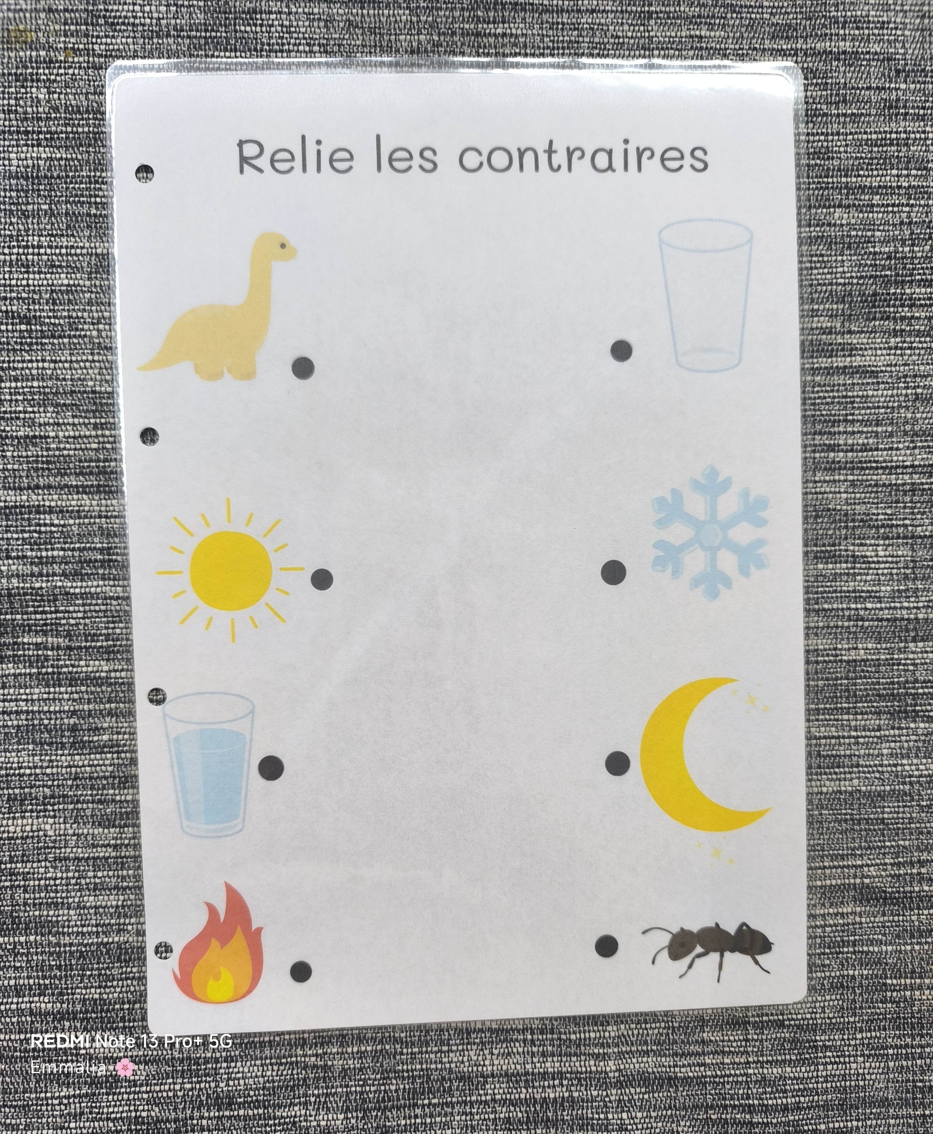Relie les contraires