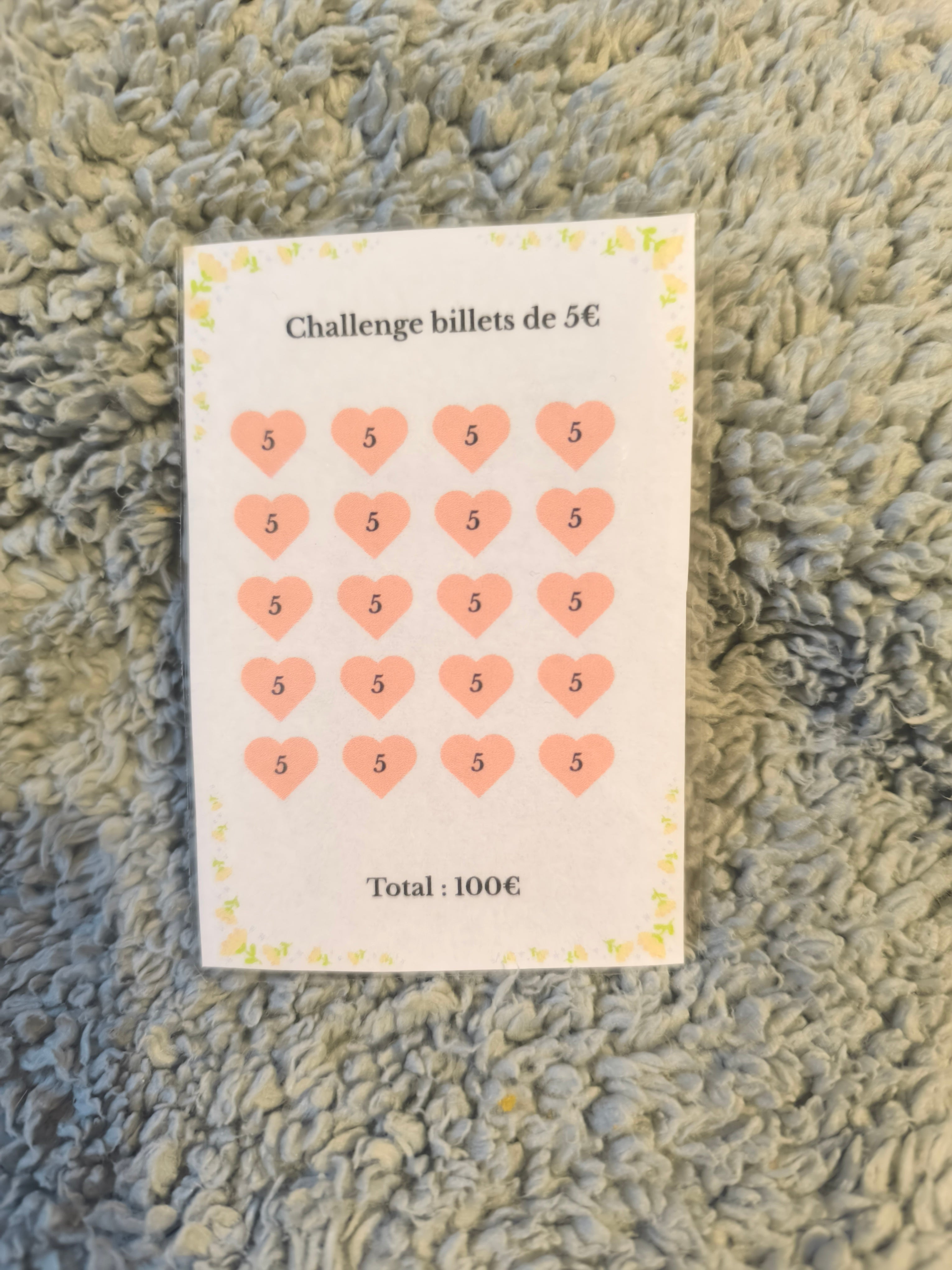 Challenge épargne 100€