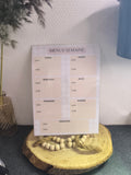 Fiche Menu Semaine (+ aimant offert)