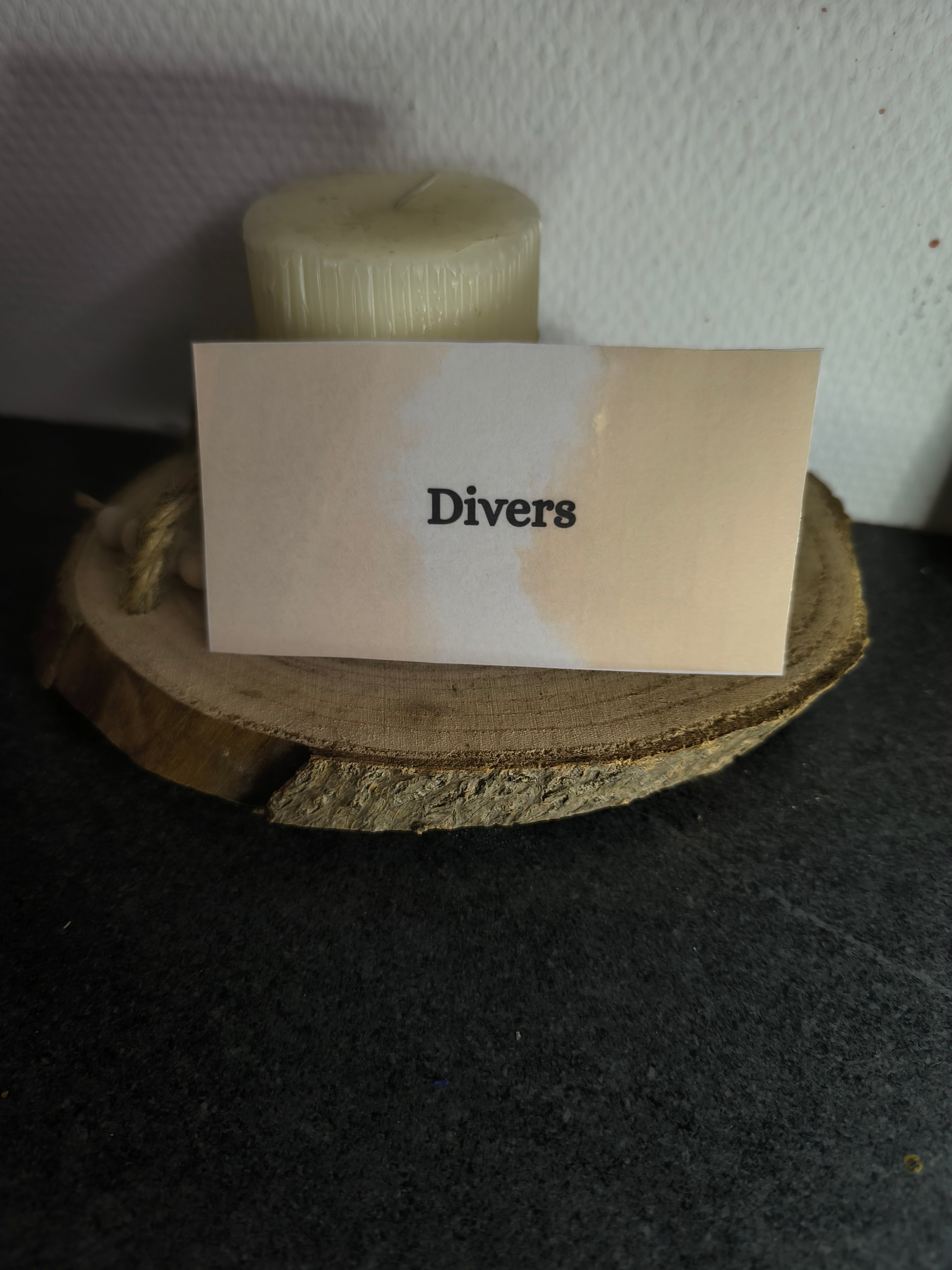 9 Fiches catégorie - enveloppe budget (beige)