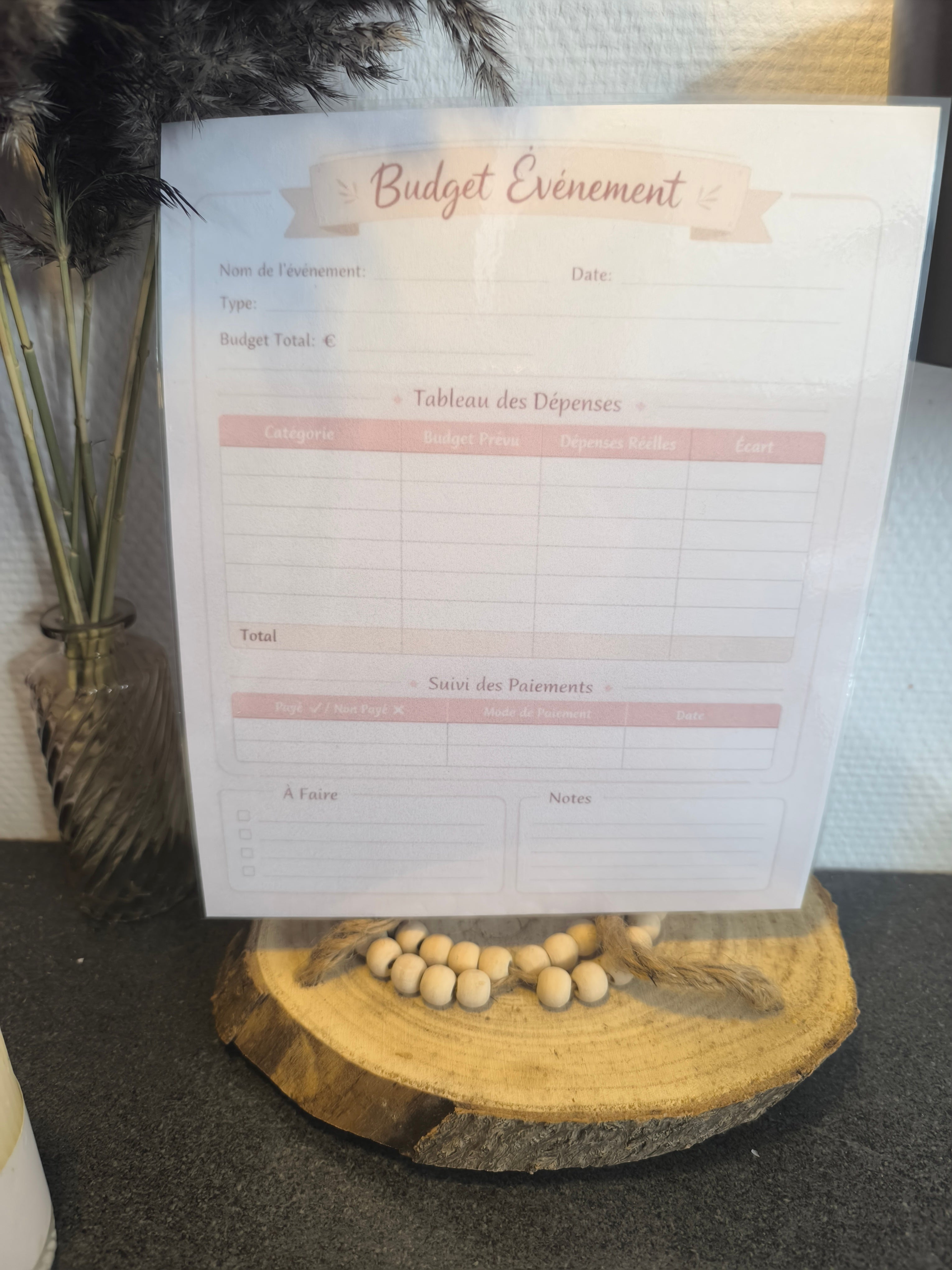 🎉 Planner Budget Événement – Organisez sans dépasser votre budget
