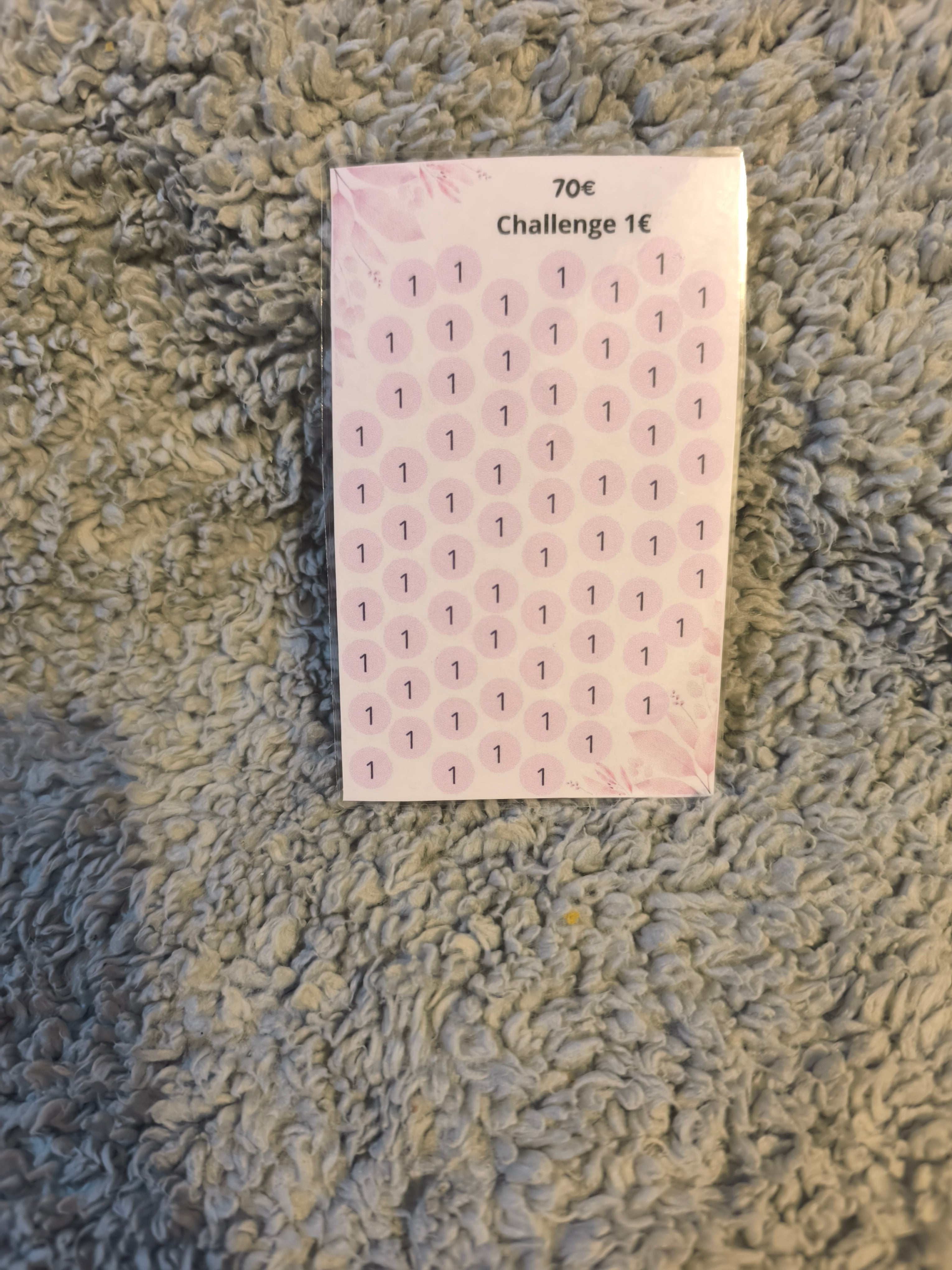 Challenge épargne 70€