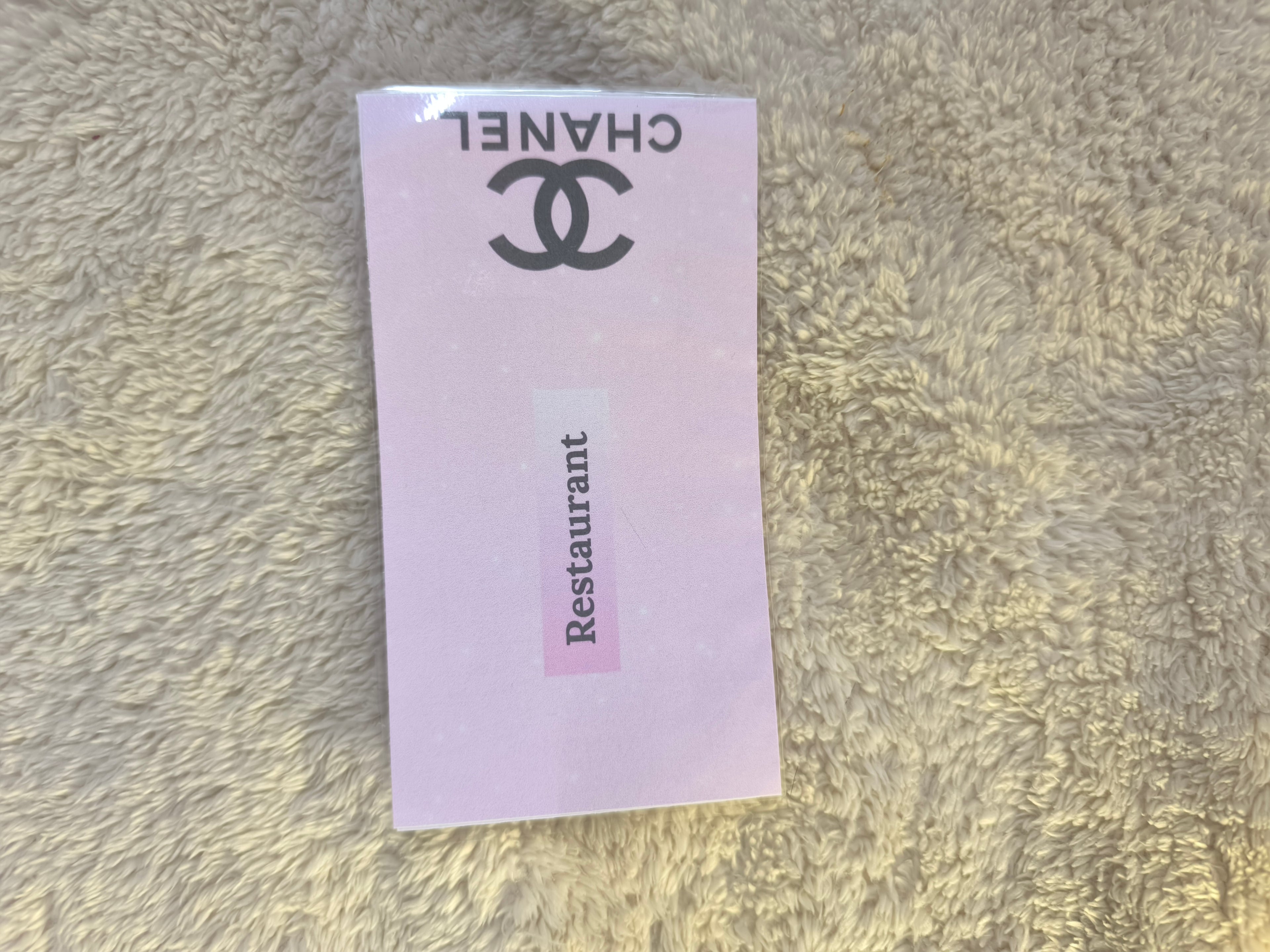 Fiches catégories enveloppes budget (chanel)