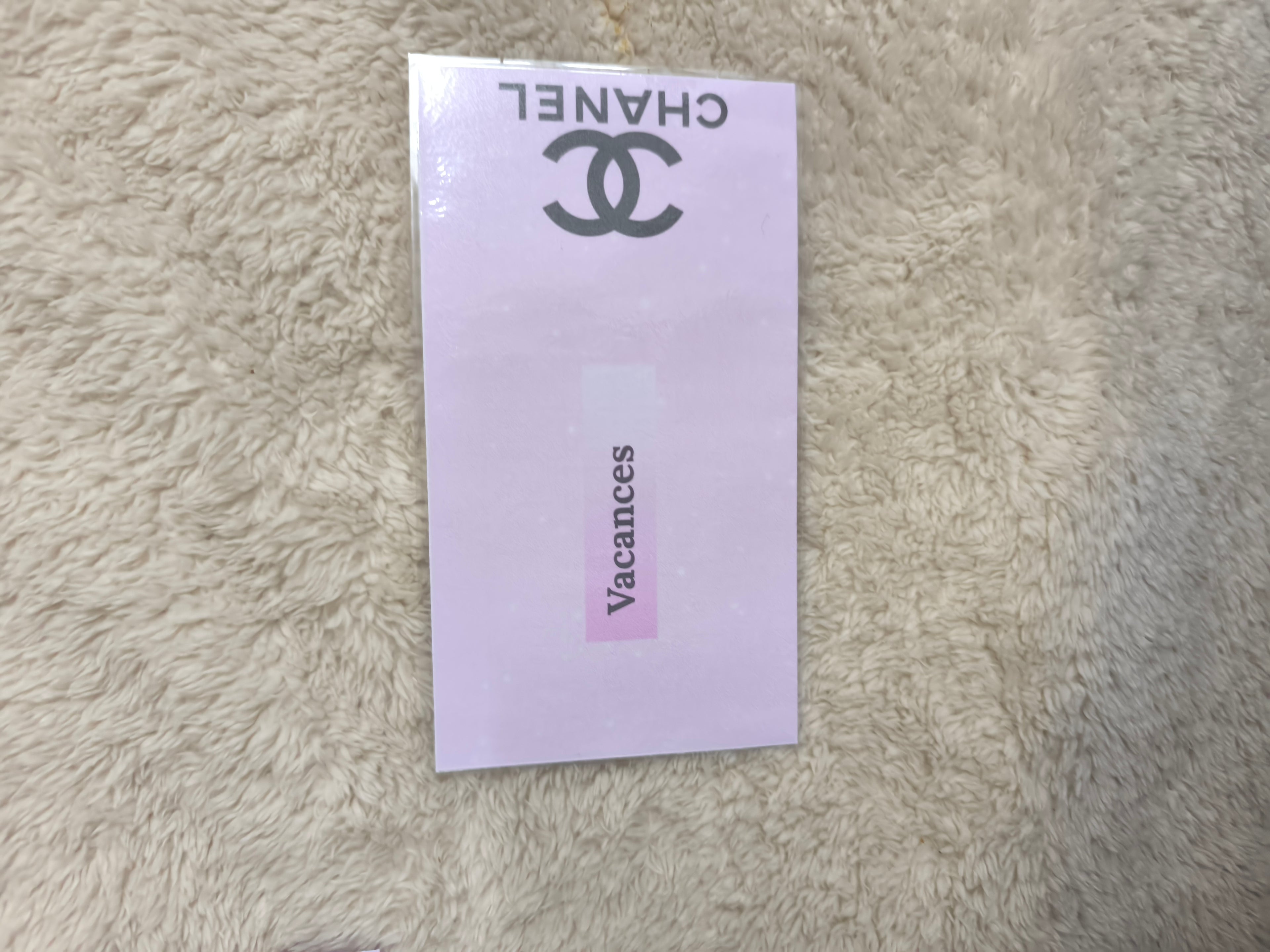 Fiches catégories enveloppes budget (chanel)