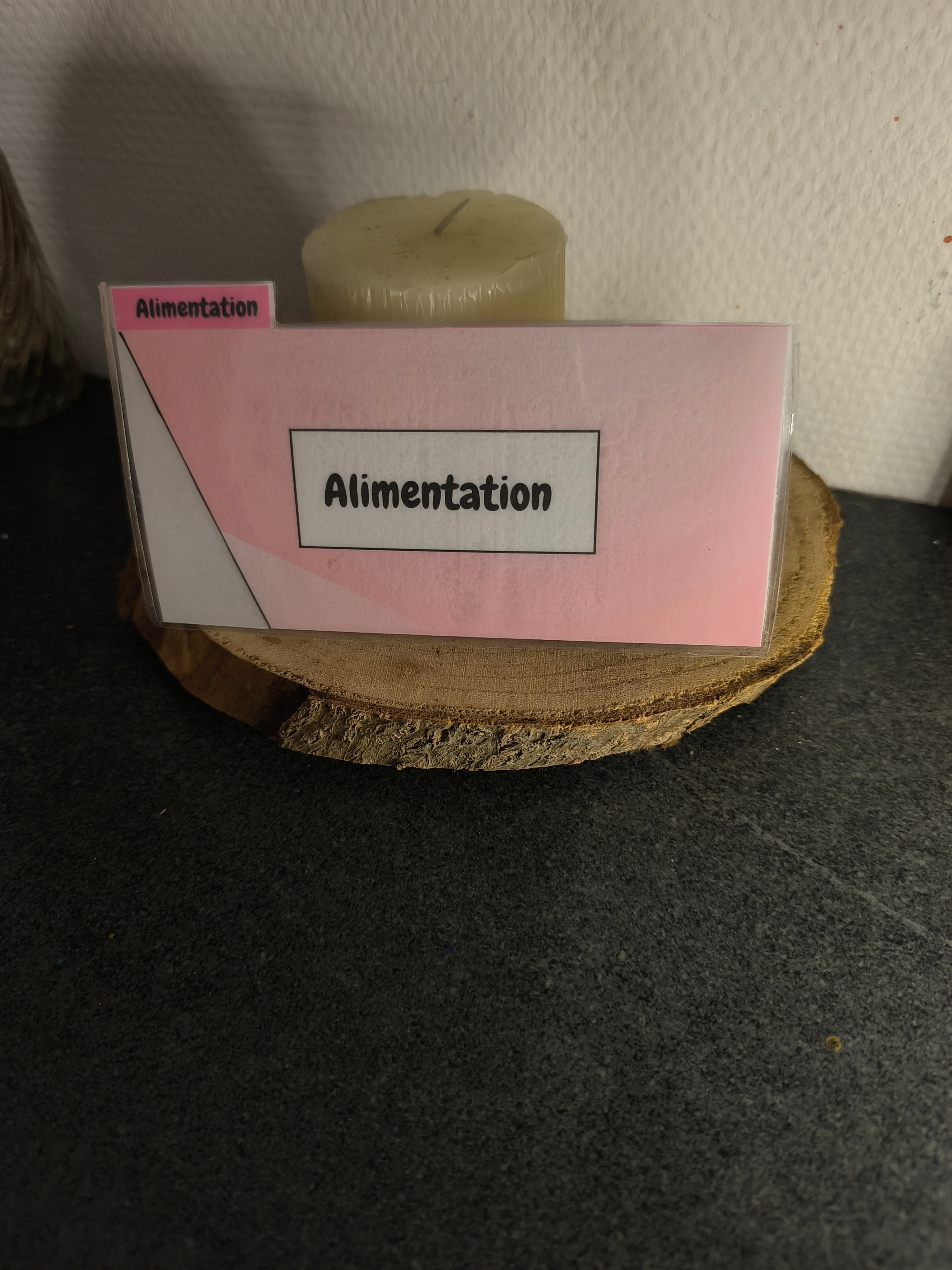 6 Fiches catégorie portefeuille (couleur unis)