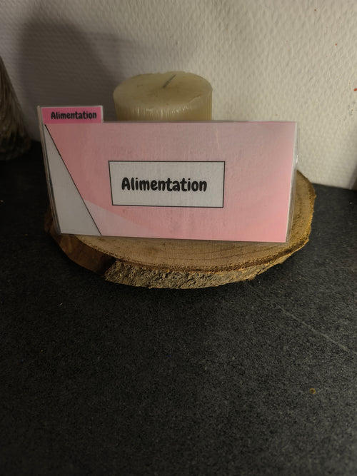 6 Fiches catégorie portefeuille (couleur unis)