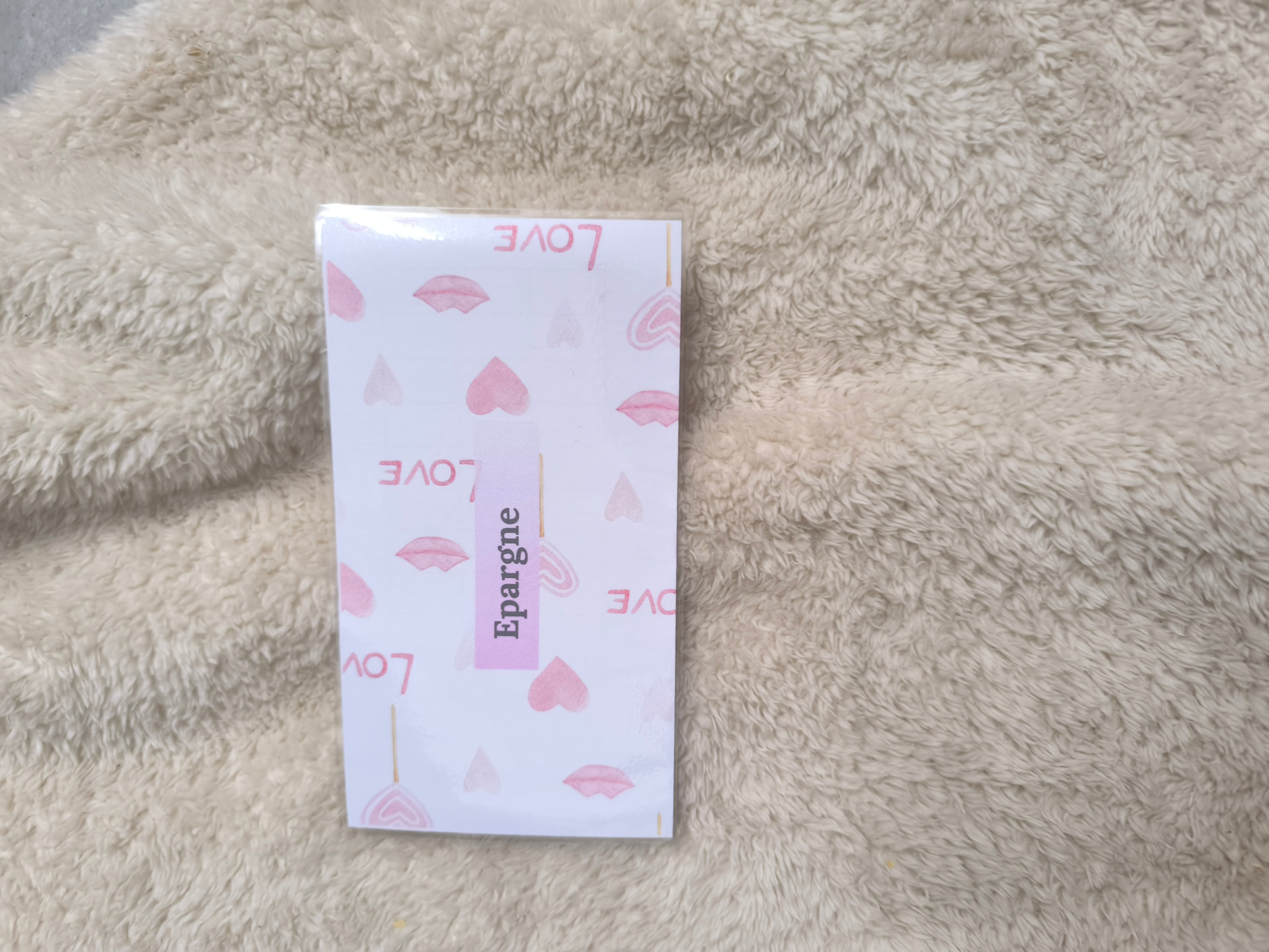 Fiches catégories enveloppes budget (girly)