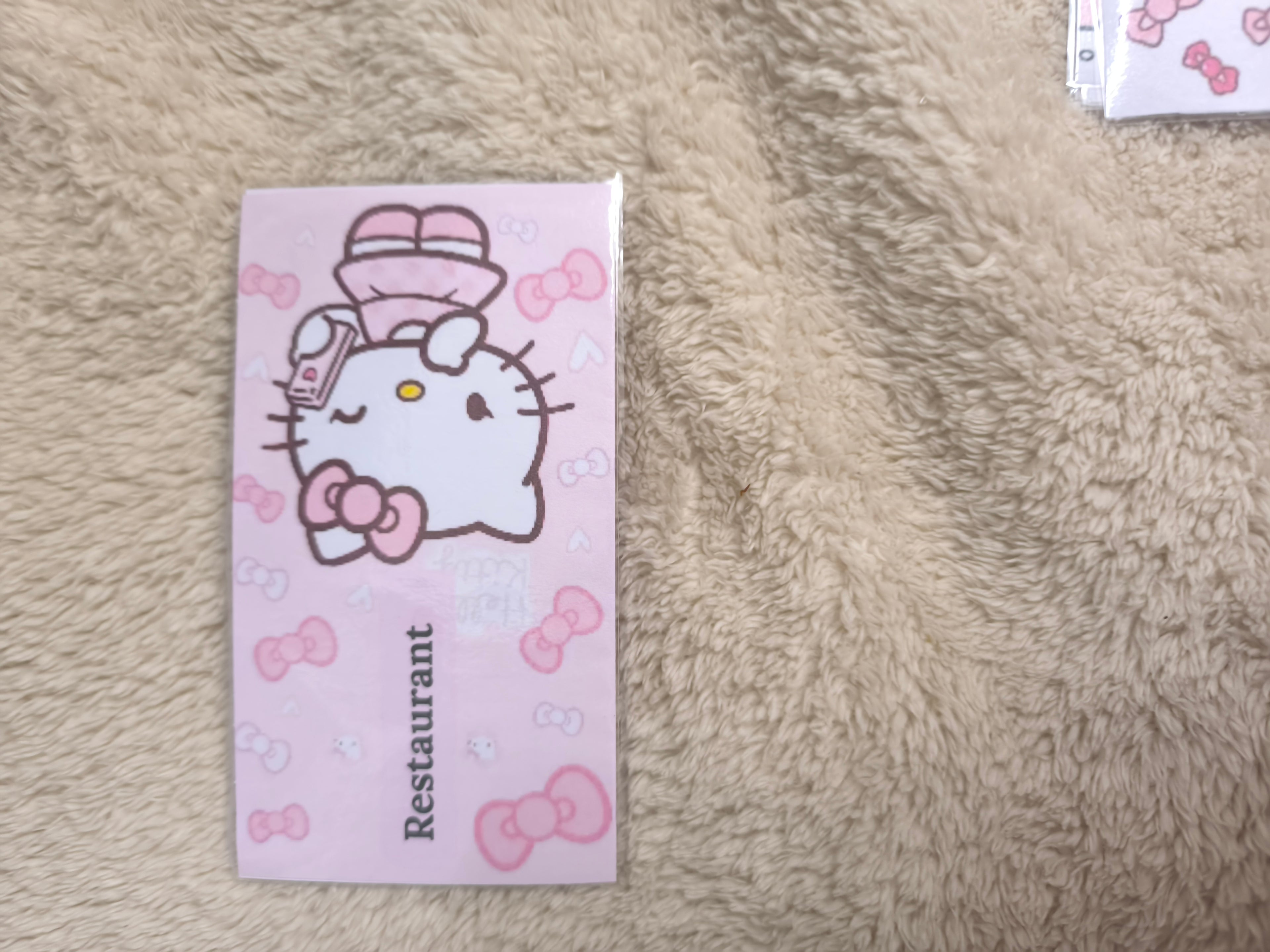 Fiches catégories enveloppes budget (hello Kitty)