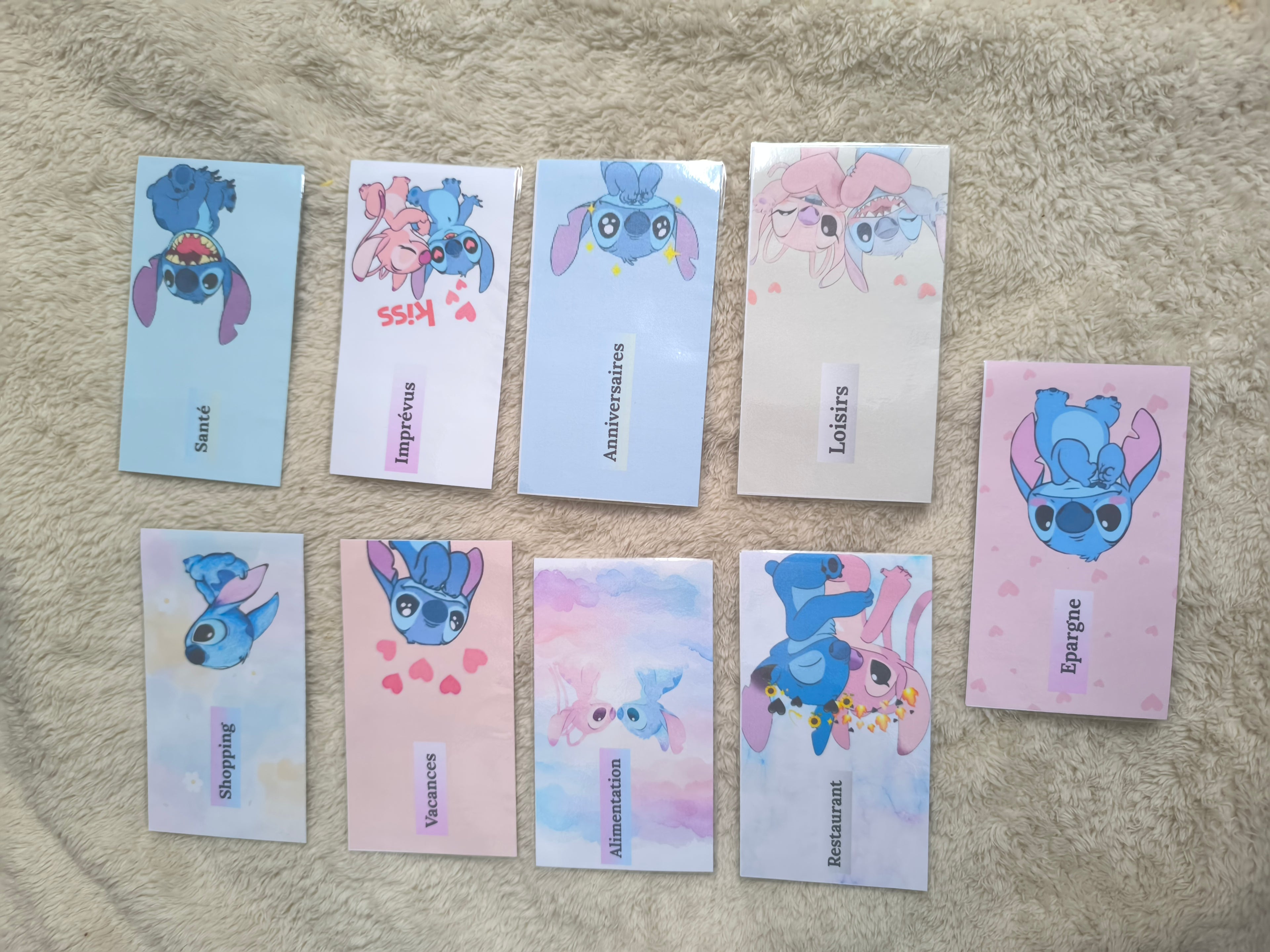 Fiches catégories enveloppes budget (stitch)