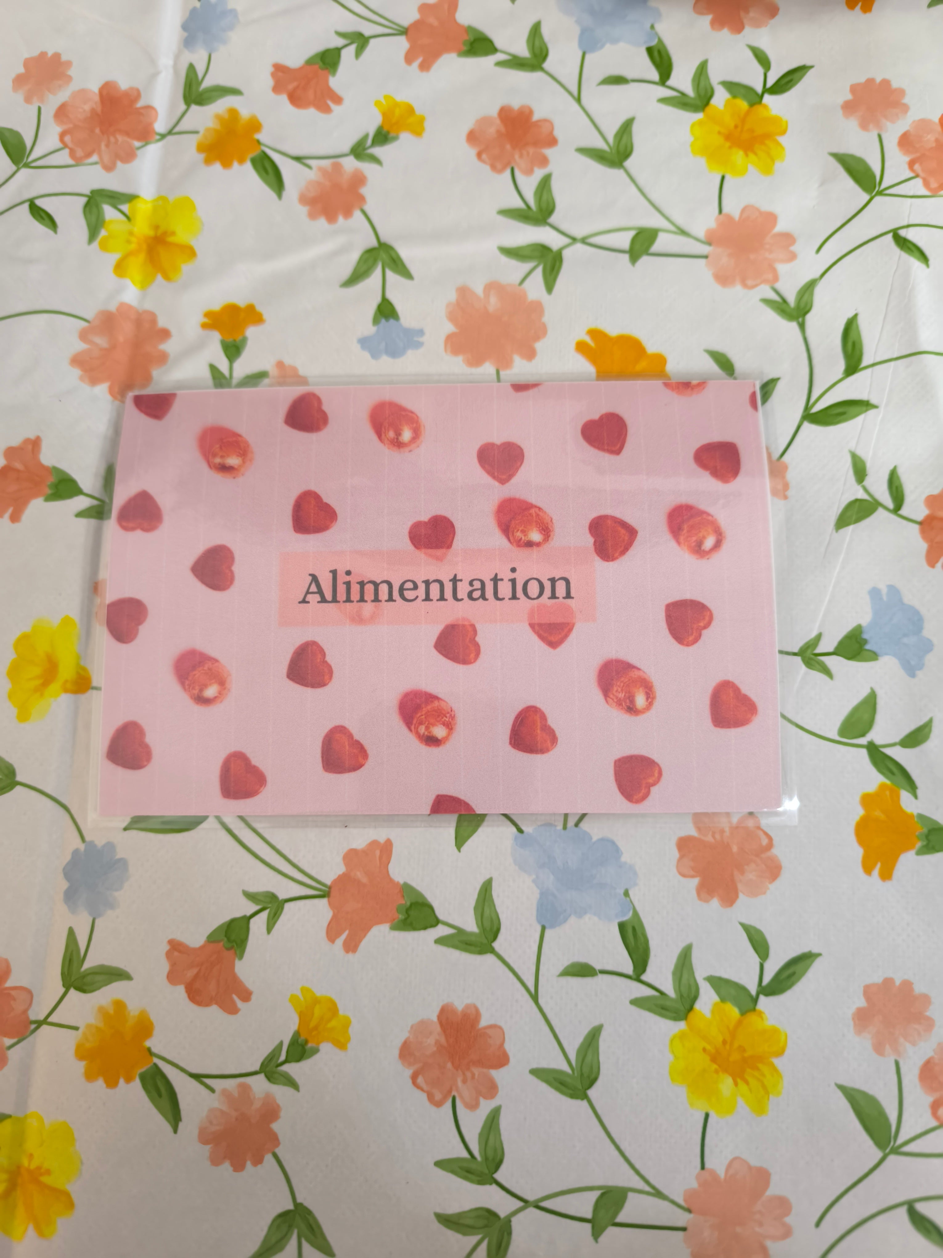 Fiches catégories enveloppes (coeur)