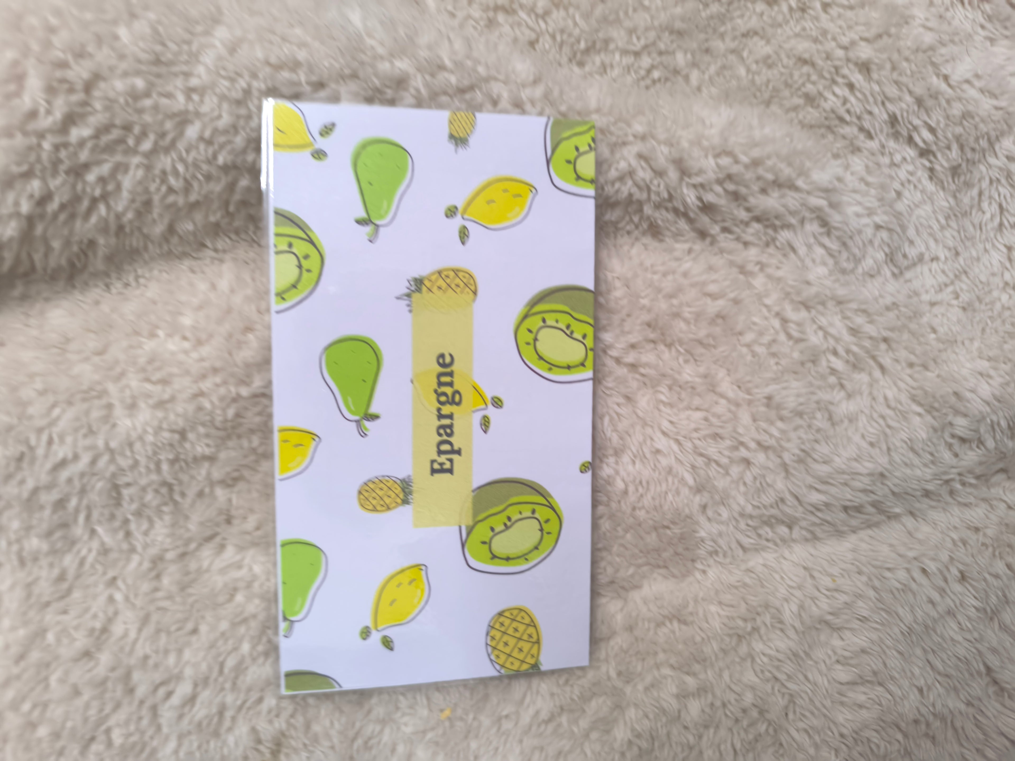 Fiches catégories enveloppes budget (fruits)