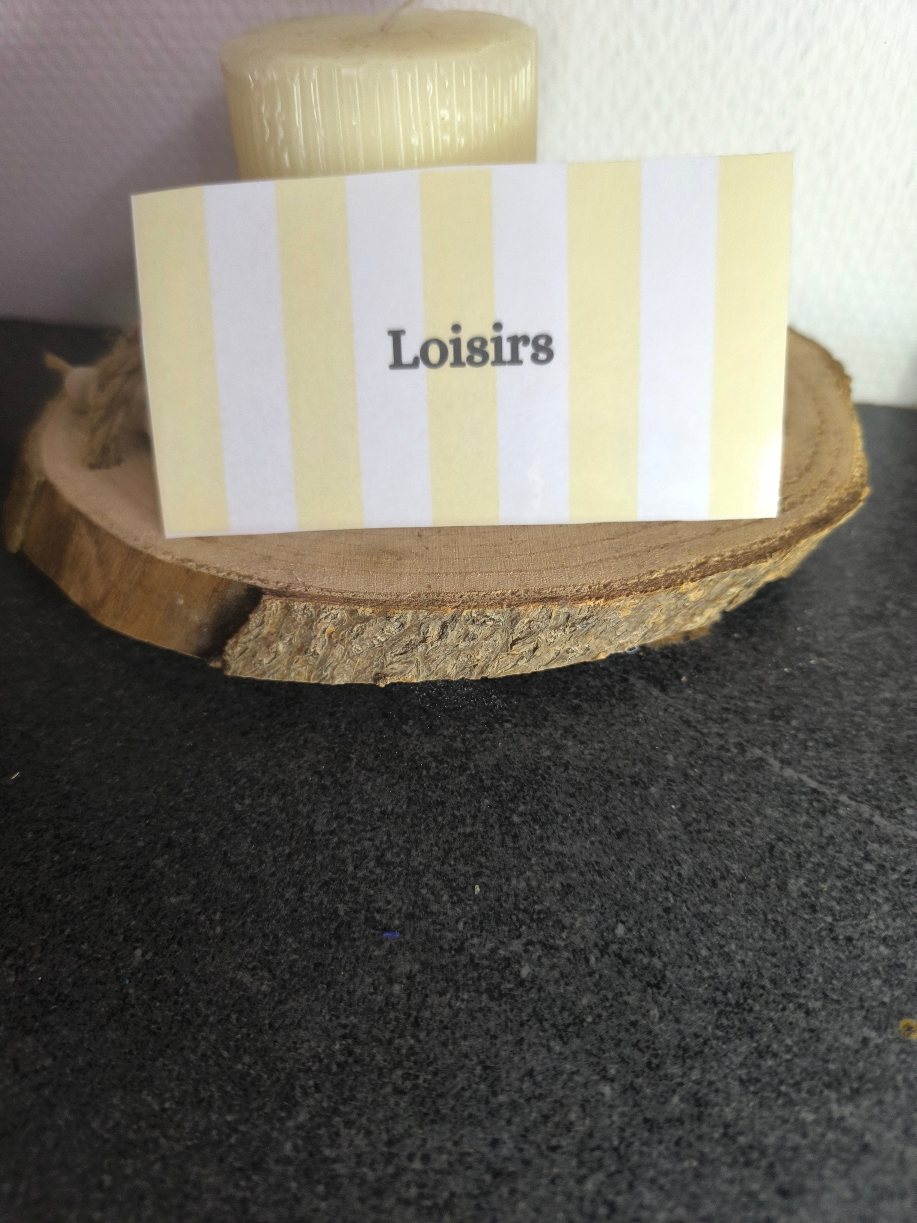 9 Fiches catégorie - enveloppes budget (rayure)