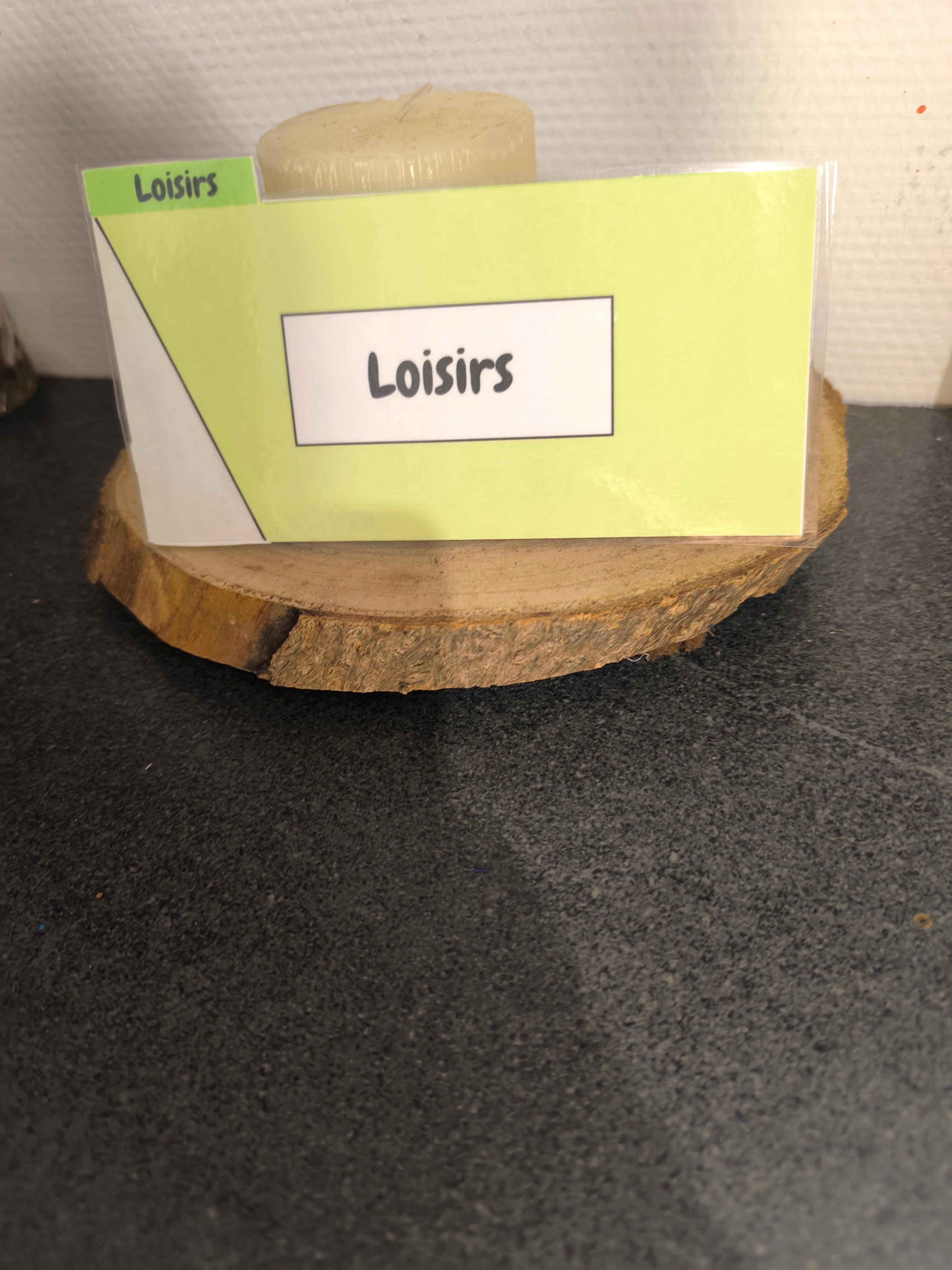 6 Fiches catégorie portefeuille (couleur unis)