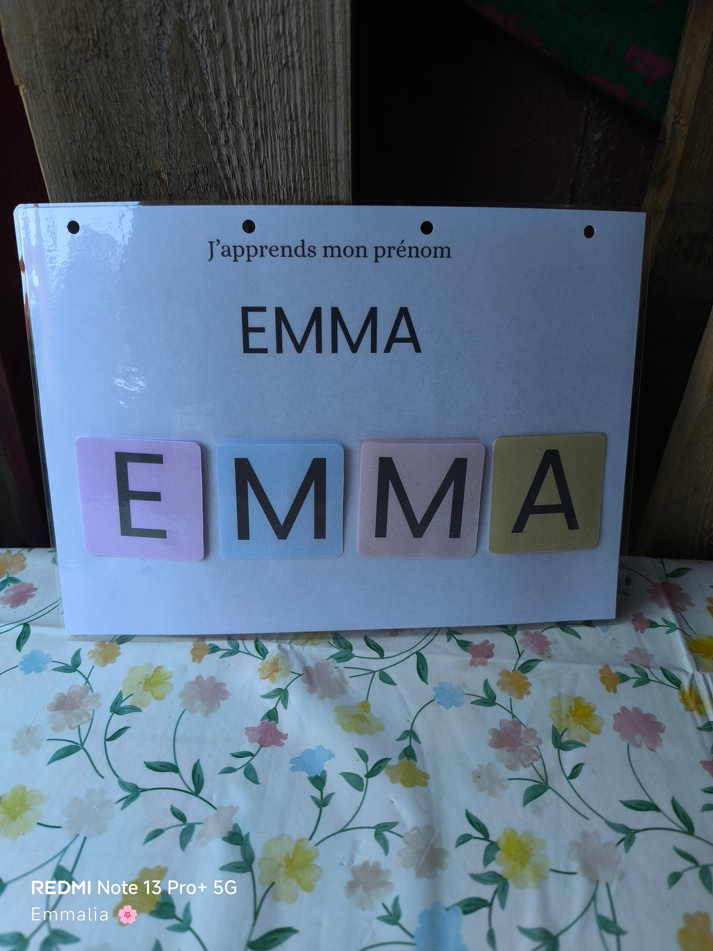 J'apprends mon prénom