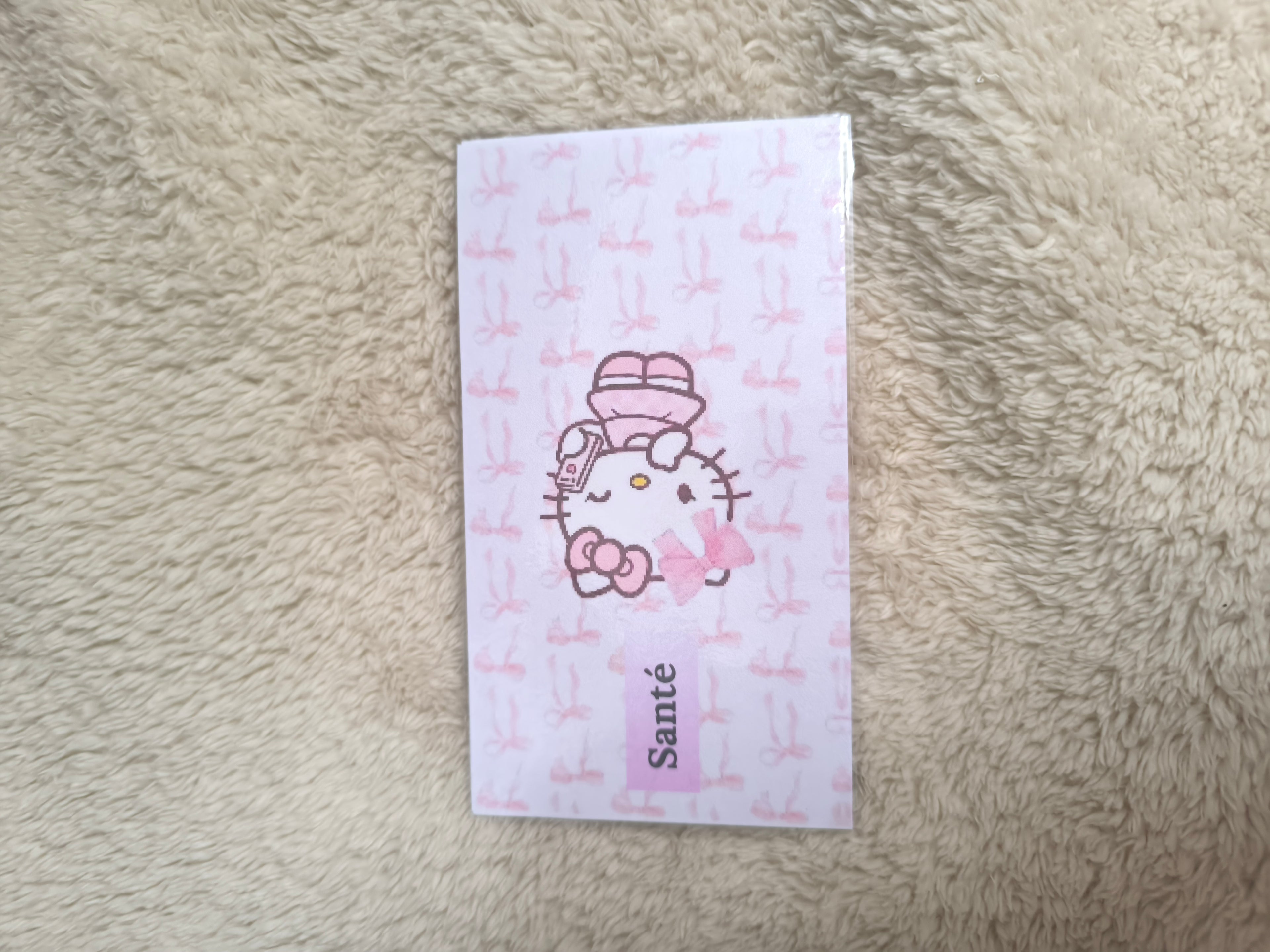 Fiches catégories enveloppes budget (hello Kitty)