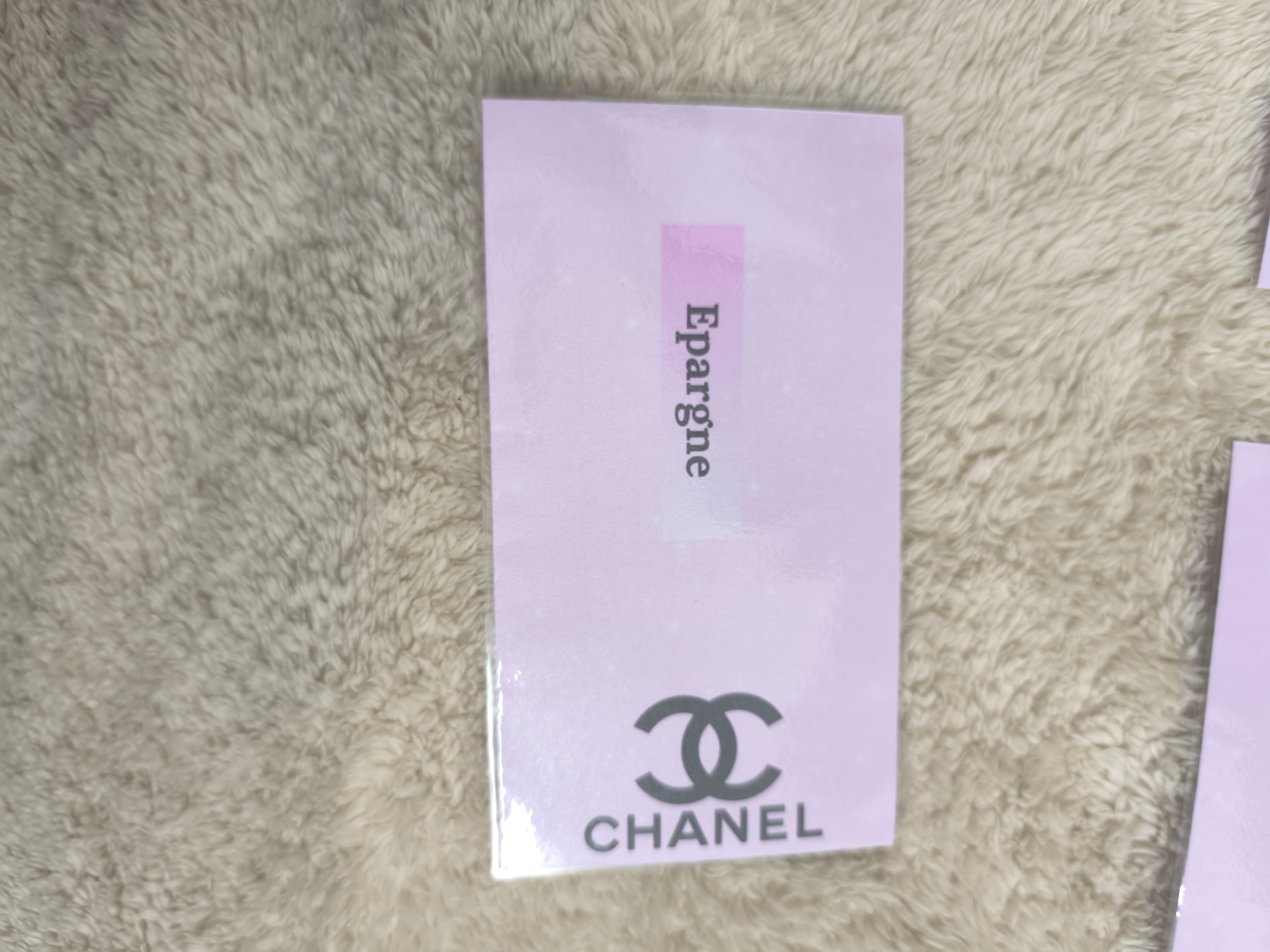 Fiches catégories enveloppes budget (chanel)
