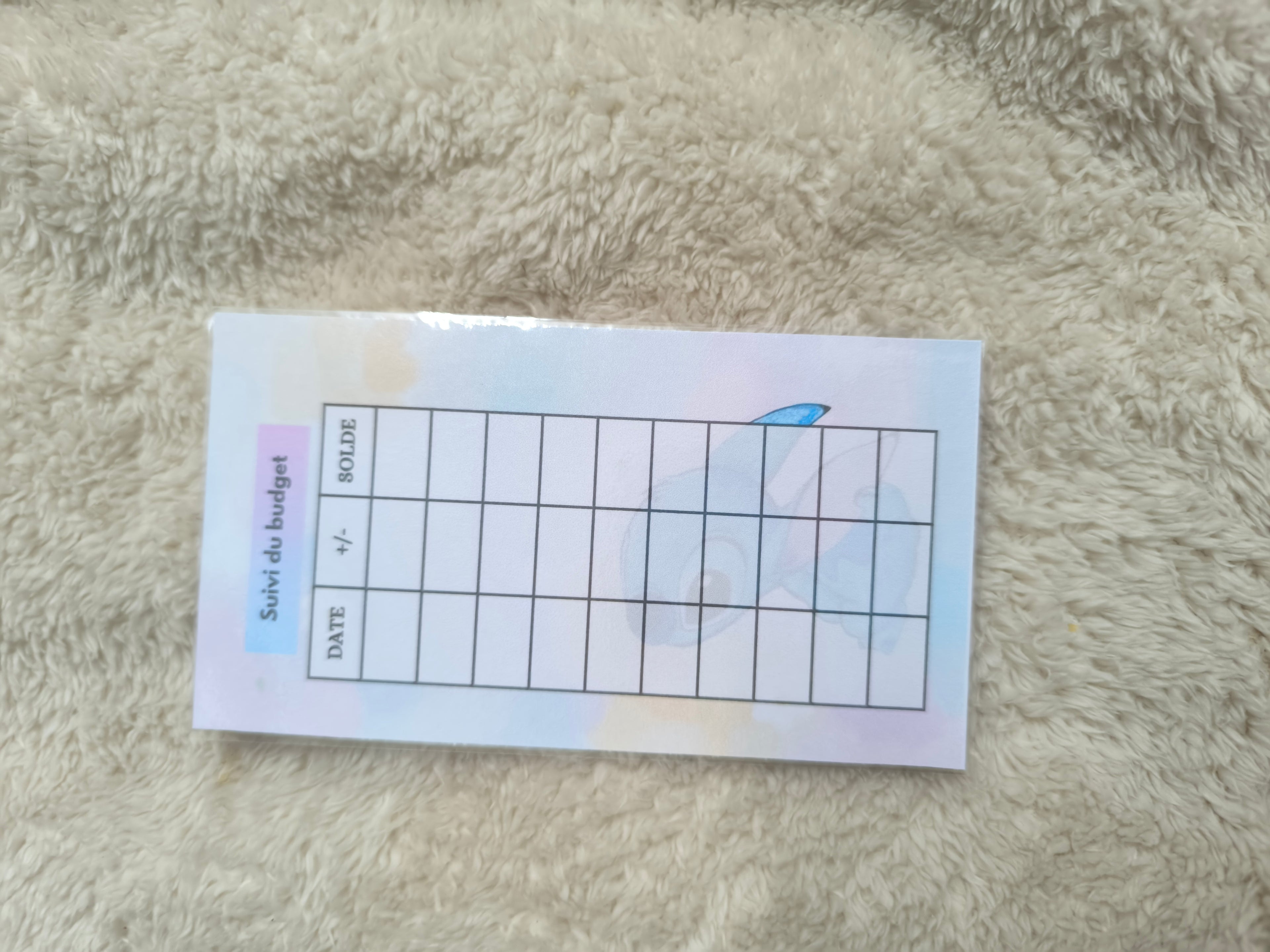 Fiches catégories enveloppes budget (stitch)