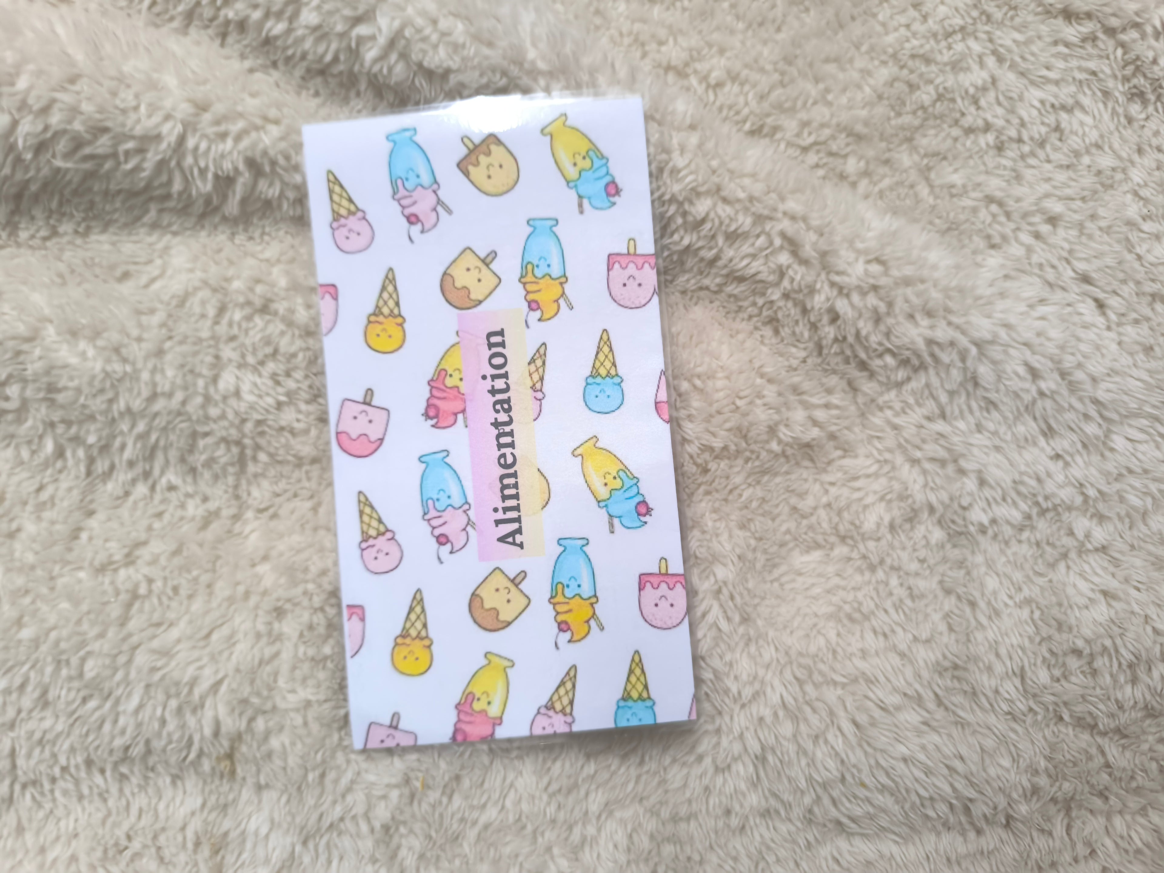 Fiches catégories enveloppes budget (sucrerie)
