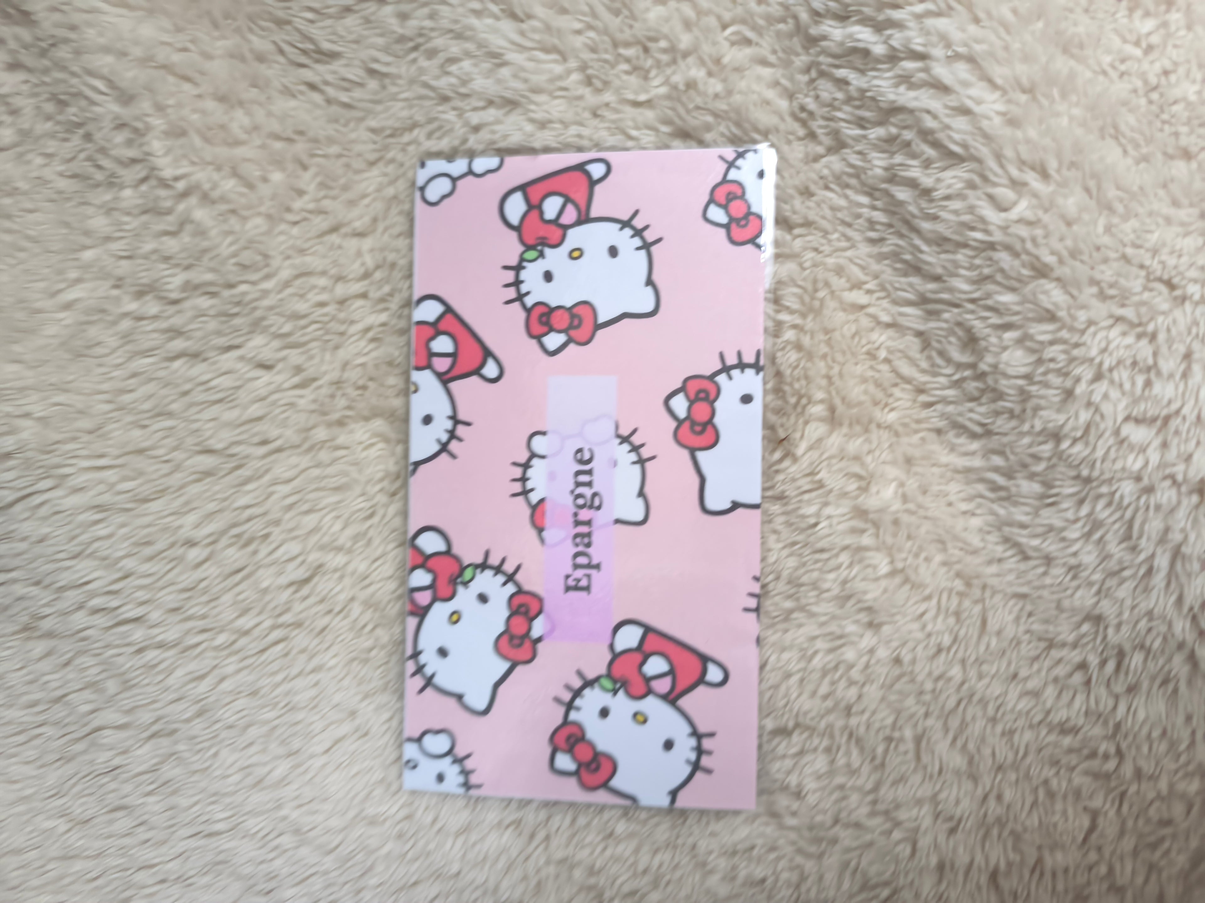 Fiches catégories enveloppes budget (hello Kitty)