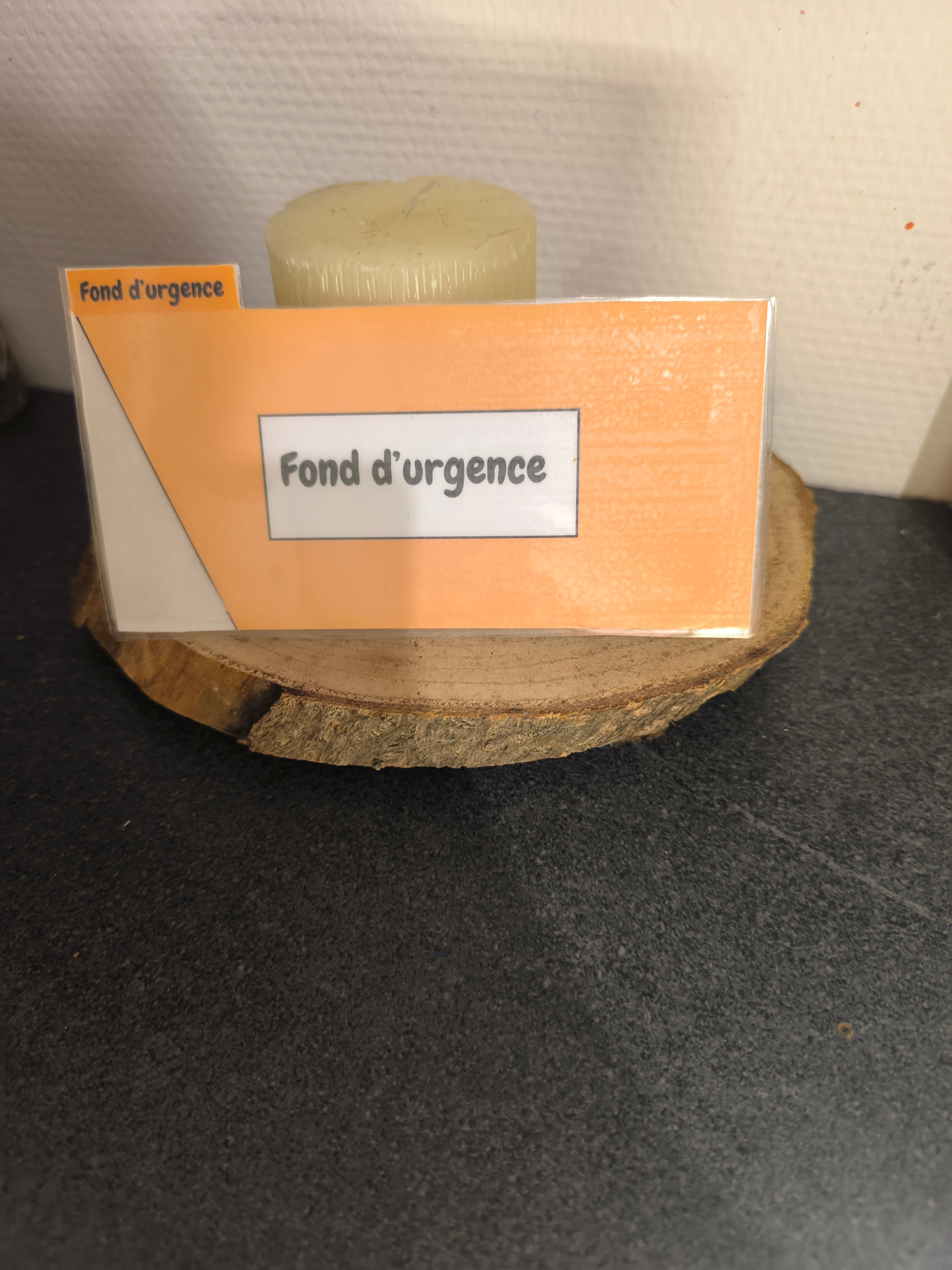 6 Fiches catégorie portefeuille (couleur unis)