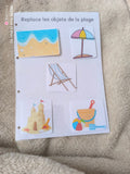 Replace les objets (plage)