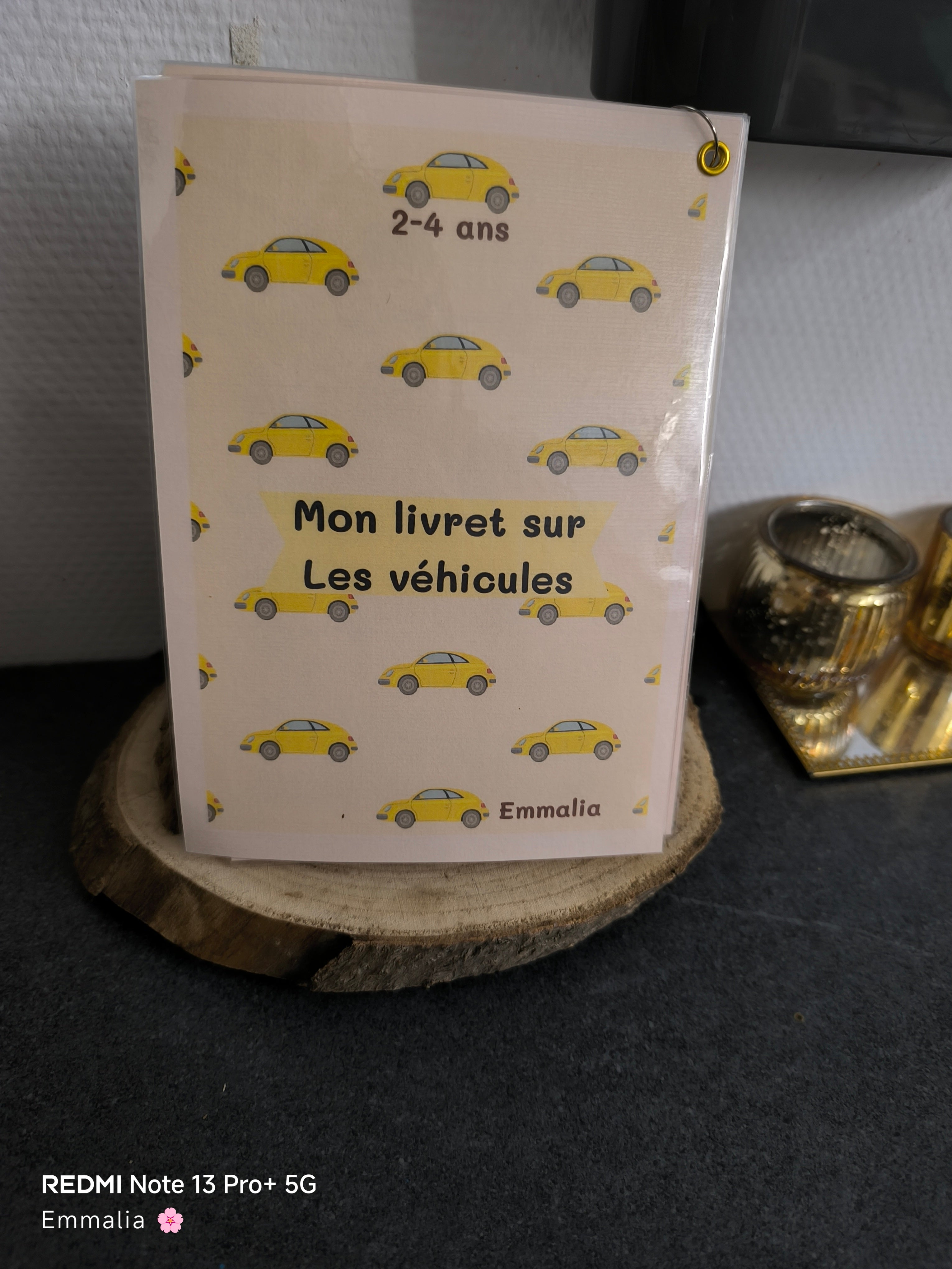 🚗 Mon livret d'activité sur les Véhicules🚗