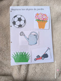 Replace les objets (jardin)