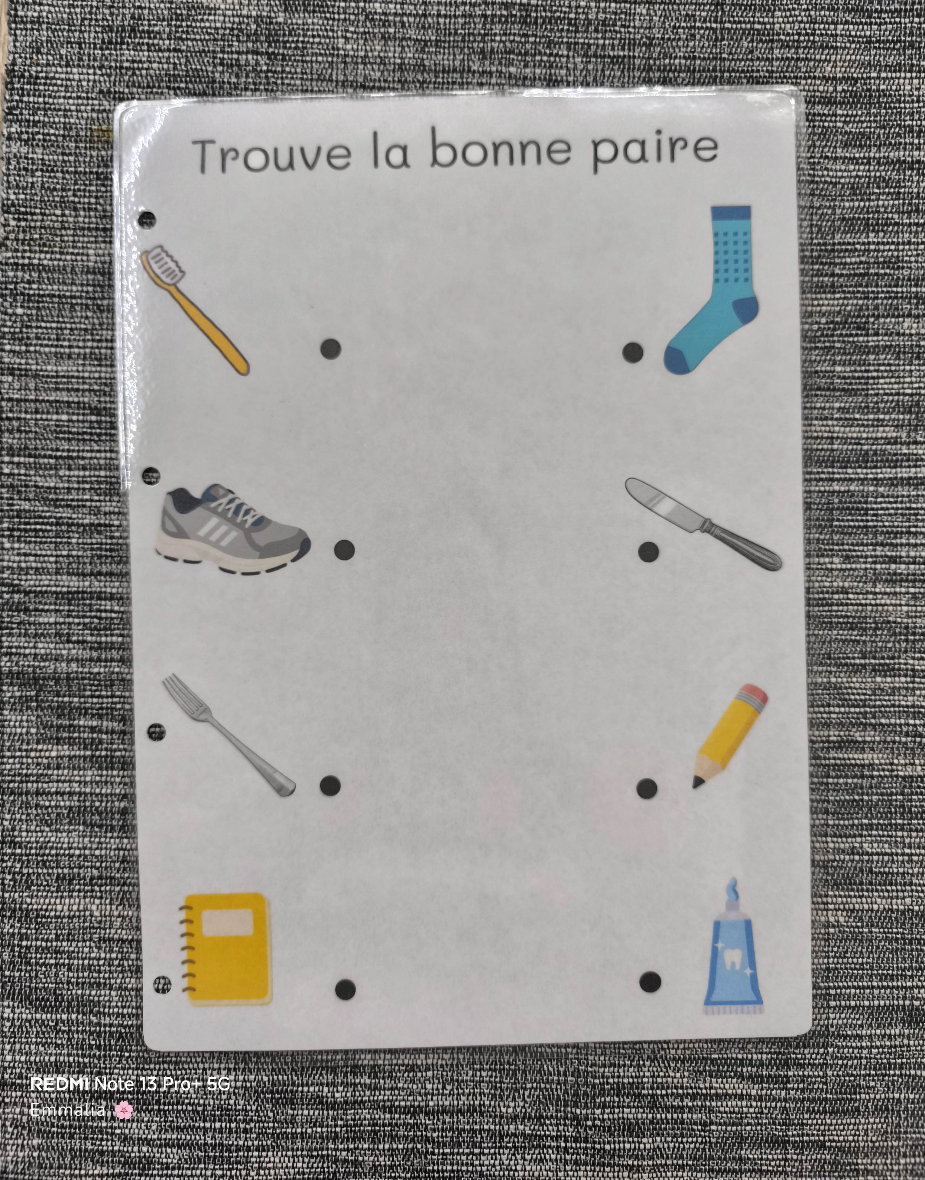 Trouve la bonne paire (objet)