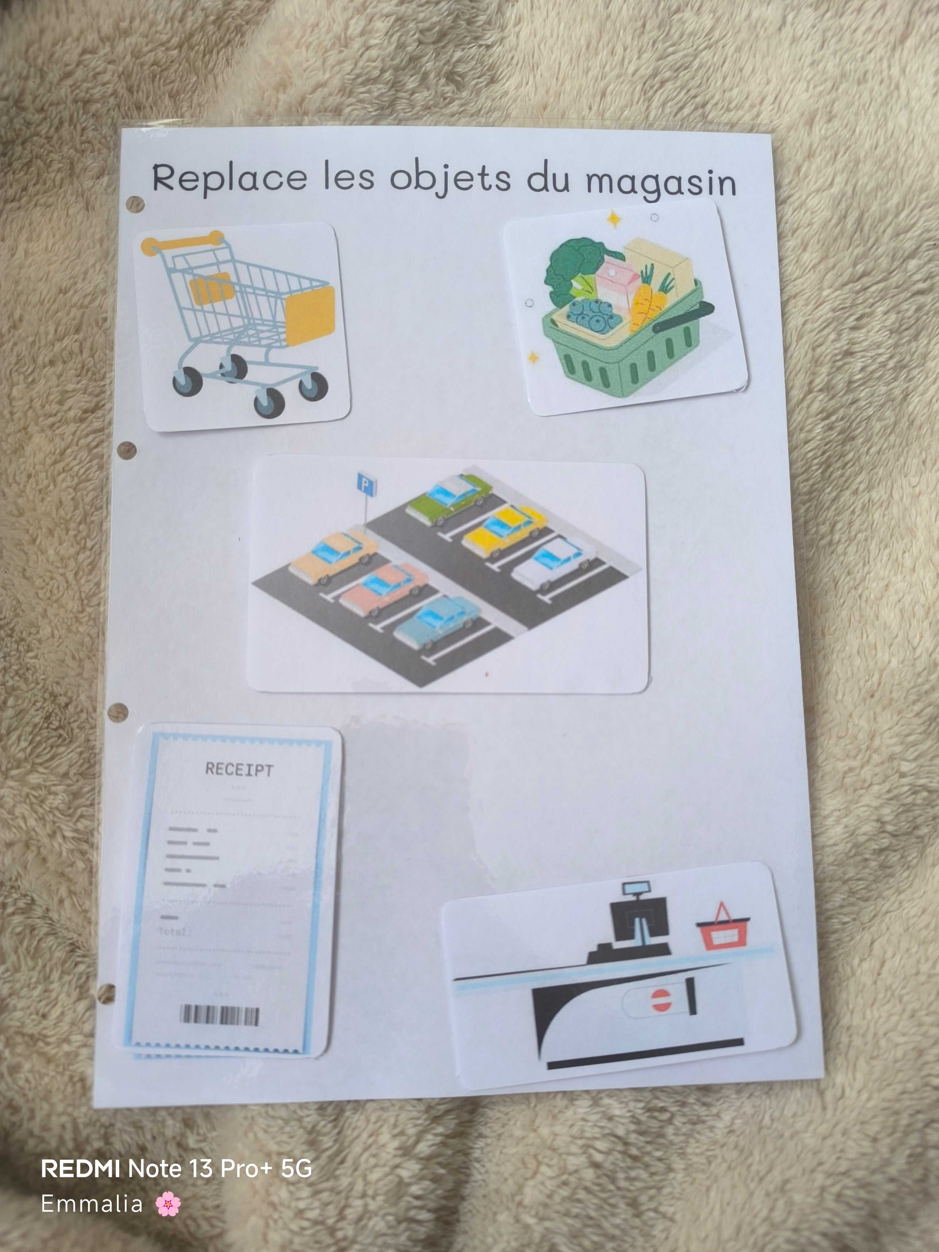 Replace les objets (magasin)