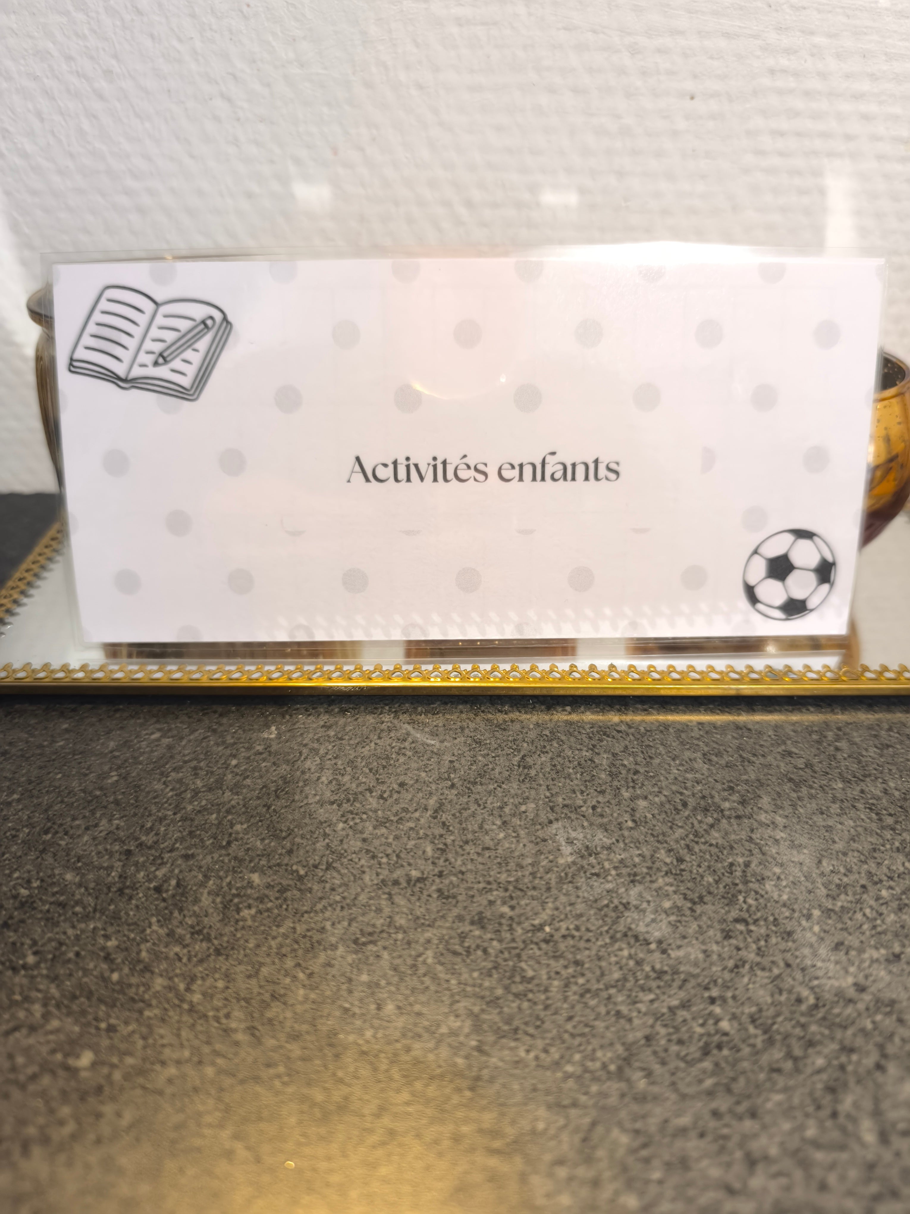 Fiches catégories Enfants